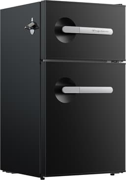 Frigidaire, 3.1 Cu. Ft. 2 Door Retro Series Compact Refrigerator, Built-In Side Bottle Opener, Onyx | Fridge.com