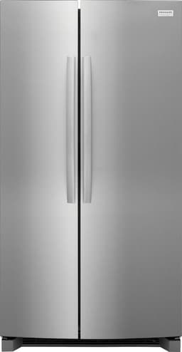 Frigidaire - 36 in. Wide 26.0 cu. ft. 36" Standard Depth Side By Side Refrigerator With Door Edge Water Dispenser - Stainless Steel | Fridge.com