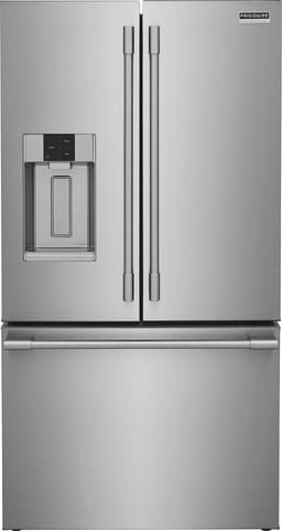 Frigidaire Professional 36 in. 22.6 cu. ft. Counter Depth French Door Refrigerator in Stainless Steel with CrispSeal Technology PRFC2383AF | Fridge.com