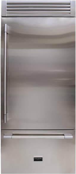 Fulgor Milano 36 Inch Milano Sofia 700 36" Built In Counter Depth Bottom Freezer Refrigerator F7PBM36S2R | Fridge.com
