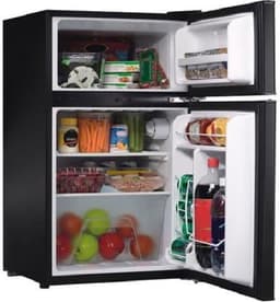 Galanz 3.1 cu ft Compact Refrigerator Double Door, Black | Fridge.com
