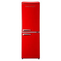 Galanz GLR74BRDR12 Retro Refrigerator with Bottom Mount Freezer Frost Free, Dual Door Fridge, Adjustable Electrical Thermostat Control, 7.4 Cu Ft, Red | Fridge.com