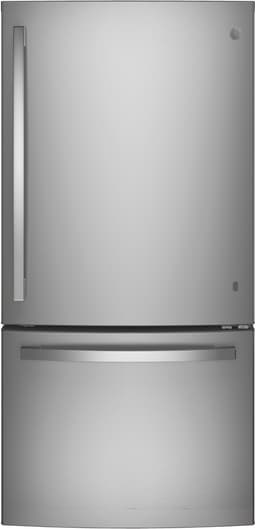 GE 24.9 cu. ft. Bottom-Freezer Refrigerator 33-Inch Wide In Fingerprint Resistant Stainless Steel | Fridge.com
