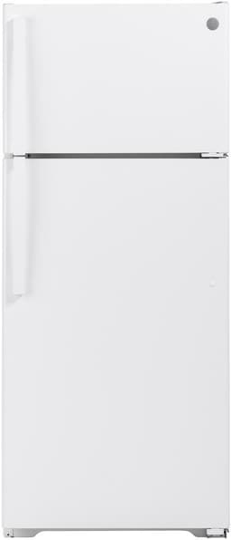 GE® 17.5 cu. ft. Top-Freezer Refrigerator In White Size 67.375 H X 28 W X 32.5 D | GTS18GTNRWW | Fridge.com