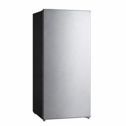 7.1 Cu. Ft. Upright Freezer with Adjustable Temperature, Space-Saving Design, and 4 Shelves - Stainless Steel Look | Fridge.com
