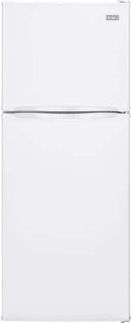 Haier - 24 in. Wide 9.8 cu. ft. Top-Freezer Refrigerator With Adjustable Spill Proof Glass Shelves - White | Fridge.com