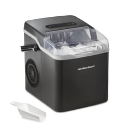 Hamilton Beach Portable Bullet Countertop Ice Maker Machine, Makes 26 Lbs/Day, 9 Cubes Every 6 Minutes, Self-Clean Function, for RV, Office, Kitchen, Dorm, Makes 2 Sizes, Black (86151) | Fridge.com