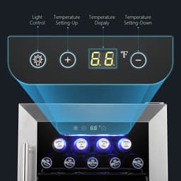 Havato Single Zone 22.52'' Freestanding 28 Bottle Wine & Beverage Refrigerator | Fridge.com