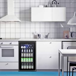 Havato 26-Bottle Wine & Beverage Cooler - 3.1 cu. ft, Freestanding, Clear Glass Door, White, For Home/Office/Bar | Fridge.com