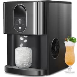 44lbs/24H Countertop Nugget Ice Maker Contactless Dispense 2.4L Reservoir Self-Cleaning For Home Bar Office | Fridge.com
