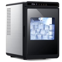 4.4-lb Ice Storage 27-lb Ice Per Day Cubed Ice Maker ( Black ) | Fridge.com