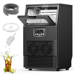 Havato 22-lb Ice Storage 66-lb Ice Per Day Cubed Ice Maker ( Stainless Steel ) | Fridge.com