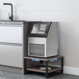 Havato 22-lb Ice Storage 80-lb Ice Per Day Cubed Ice Maker ( Stainless Steel ) | Fridge.com