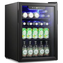 2.6Cu.Ft Beverage Refrigerator Cooler, 100 Can Mini Fridge With Glass Door For Soda Beer Or Wine, With Adjustable Removable Shelves, Bar/Office/Home | Fridge.com