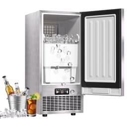Built-In Commercial Ice Maker Machine 80LBS/Day With 22lbs Storage Self-Cleaning Freestanding Ice Machine For Restaurant, Home, Bar, Office | Fridge.com