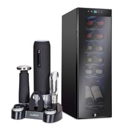 Ivation 9.9'' 12 Bottle Single Zone Freestanding Wine Refrigerator With 5-Piece Wine Gift Set | Fridge.com