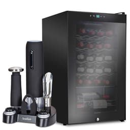 Ivation 17.7'' 24 Bottle Single Zone Freestanding Wine Refrigerator With 5-Piece Wine Gift Set | Fridge.com