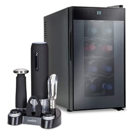 Ivation 9.9" Bottle Single Zone Freestanding Wine Refrigerator With 5-Piece Wine Gift Set | Fridge.com