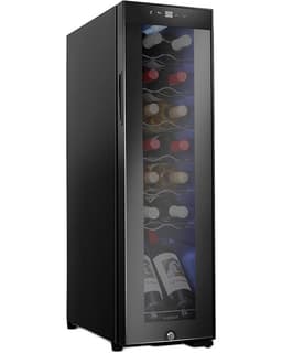 Ivation - 14 Bottle Compressor Wine Refrigerator, Freestanding Wine Cooler With Lock - Black | Fridge.com