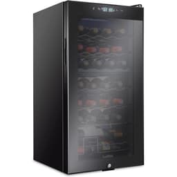 Ivation Freestanding Wine Refrigerator, 28 Bottle Wine Cooler - Black | Fridge.com