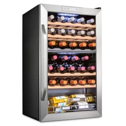 Ivation Dual Zone 19.4'' Freestanding 33 Bottle Wine Refrigerator | Fridge.com