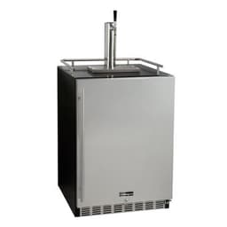 Kegco Kegerator 24" Wide Single Tap Black/Stainless Steel Undercounter Beer Dispenser HK38BSU-1 | Fridge.com