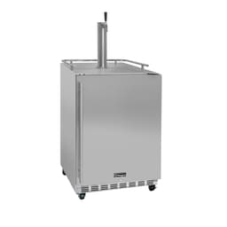 Kegco Kegerator 24" Wide Single Tap Stainless Steel Commercial Beer Dispenser HK38SSC-L-1 | Fridge.com