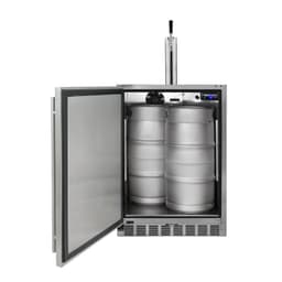Kegco Kegerator 24" Wide Single Tap Stainless Steel Undercounter Beer Dispenser HK38SSU-L-1 | Fridge.com