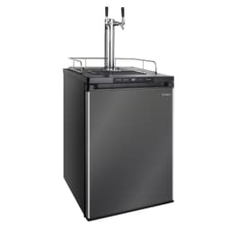 Kegco K309X-2 Keg Dispenser, 2 Faucet, Black Stainless Steel | Fridge.com