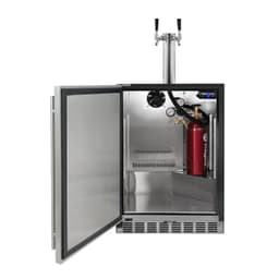 Kegco 24" Wide Dual Tap Stainless Steel Built-In Kegerator With Kit | Fridge.com