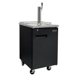 Kegco 8.2 Cubic Feet Black Single Tap Freestanding Kegerator With Door Lock | Fridge.com