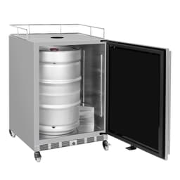 Infinity Series Outdoor 24" Wide Dual Tap Kegerator With Right Hinge Stainless Steel Door | Fridge.com