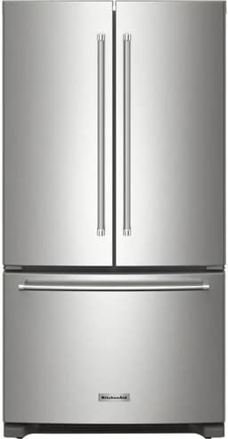 36 in. 20 cu. ft. Counter-Depth French Door Refrigerator in Stainless Steel | Fridge.com
