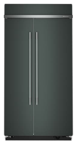 KitchenAid 25.5 Cu. Ft. 42" Built-In Side-By-Side Refrigerator w/ Platinum Interior in Juniper KBSN742SJP | Fridge.com