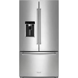 23.8 cu. ft. 36" Counter-Depth French Door Platinum Interior Refrigerator with PrintShield™ Finish | Fridge.com