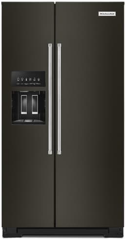KitchenAid 36 Inch Side-By-Side Refrigerator KRSF705HBS | Fridge.com