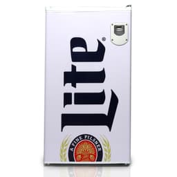 Miller Light 3.2 cu. ft. Mini Fridge With Built-In Bottle Opener, Compact Refrigerator For Dorm Room, Office & Bedroom, Freestanding Beverage Refriger | Fridge.com