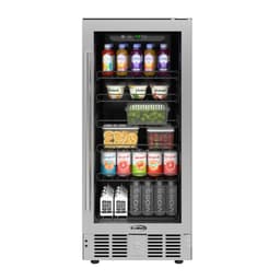 15 in. Small Stainless Steel, Glass-Door Built-In Refrigerator And Beverage Cooler, 3 cu. ft. - KM-BIR3C-GD. | Fridge.com