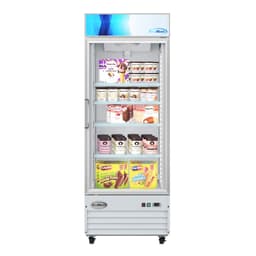 KoolMore 31 in. Commercial One Glass Door Display Upright Freezer Merchandiser in White 23 Cu. Ft. (MDF-1GD-23C-WH) | Fridge.com