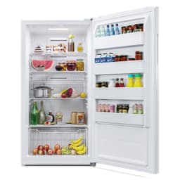 KoolMore Upright Freezer/Refrigerator Convertible, 2-in-1 Appliance, Home, Dorm, and Garage Ready Fridge/Freezer Storage for Fresh or Frozen Food and Drinks, Wire Shelves and Drawer [White] (RUF-17C) | Fridge.com