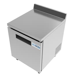 KoolMore - 27 in. One-Door Worktop Refrigerator With 3.5 in. Backsplash - 6.3 cu ft. RWT-1D-6C - Stainless Steel | Fridge.com
