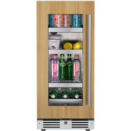 15 Inch Wide 63 Can Capacity Beverage Cooler With Alternating (Blue, White, Amber) LED Lighting, Door Alarm, Touch Control Panel And Lockable Left Hin | Fridge.com