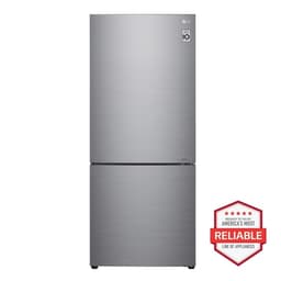LG 28" Wide Bottom Freezer Refrigerator - Stainless Steel, Reversible Door, LED Lighting, 15 cu. ft. | Fridge.com