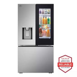LG Smart Counter-Depth Max French Door Refrigerator With InstaView Door-In-Door, Print Proof Stainless Steel, 26 cu. ft. | Fridge.com