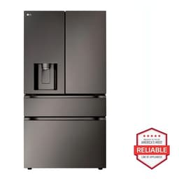 LG Smart Standard-Depth Max 4-Door French Door Refrigerator With Full-Convert Drawer, Black Stainless Steel, 29 cu. ft. | Fridge.com