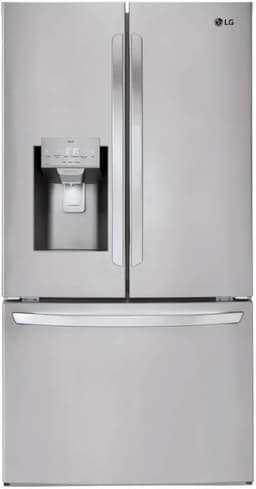 LG 36 Inch Smart French Door Refrigerator with 28 cu.ft. Capacity, WiFi Enabled, ThinQ Technology, Slim SpacePlus® Ice System, PrintProof™ Stainless Steel | Fridge.com