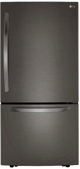 33 in. W 26 cu. ft. Bottom Freezer Refrigerator w/Multi-Air Flow and Smart Cooling in PrintProof Black Stainless Steel | Fridge.com