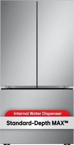 LG - 36-in Standard-Depth Max 31.7 cu. ft. French Door Smart Refrigerator With Internal Water Dispenser - Stainless Steel | Fridge.com