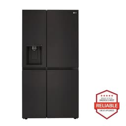 LG Side-By-Side Refrigerator With Smooth Touch Ice Dispenser, Black, 27 cu. ft. | Fridge.com