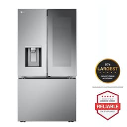 LG Smart Standard-Depth Max French Door Refrigerator With Four Types Of Ice And Mirror InstaView, Stainless Steel, 31 cu. ft. | Fridge.com